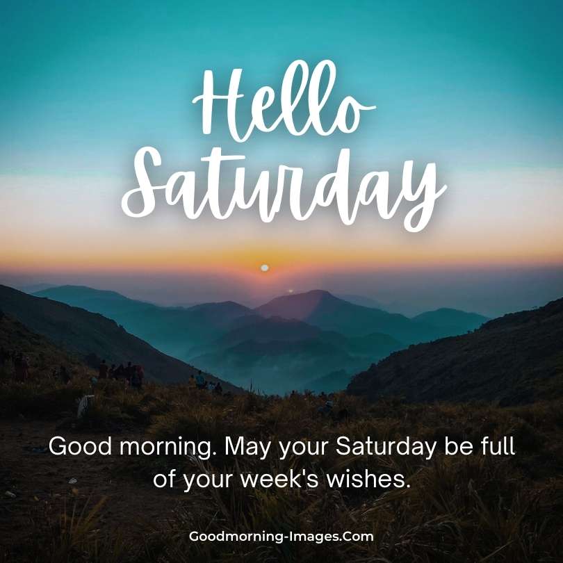 Enjoy your Saturday