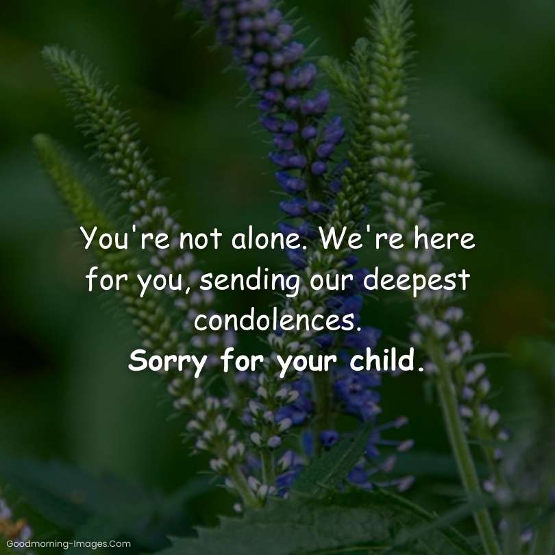 Sympathy Messages For Loss Child