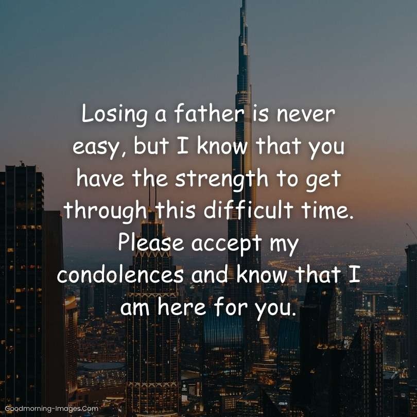 Sympathy Messages For The Lost Father