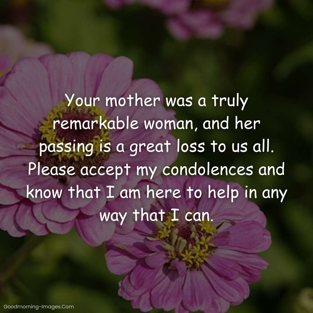 Sympathy & Condolence Messages Loss Mother