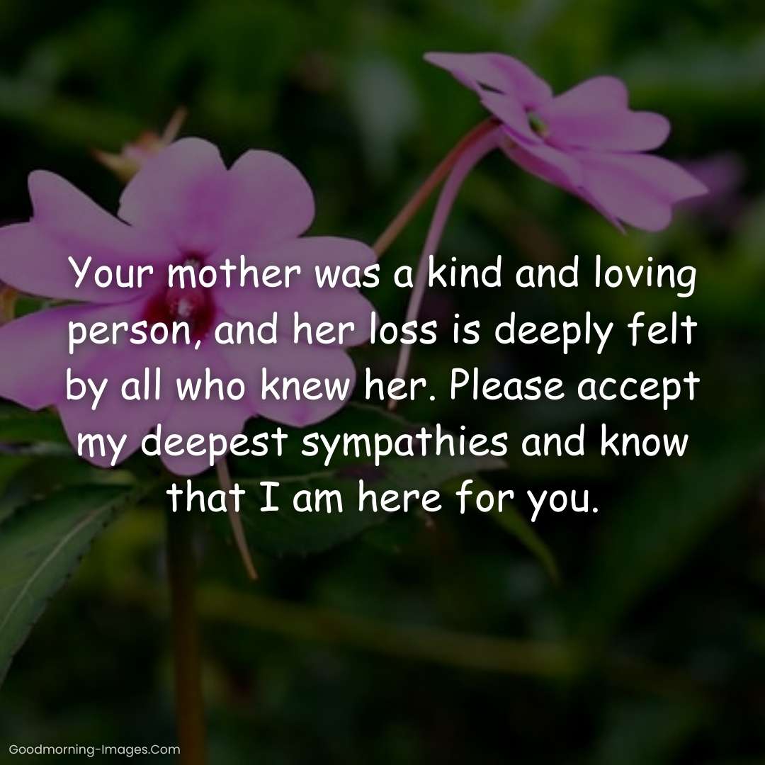 Sympathy & Condolence Messages Loss Mother