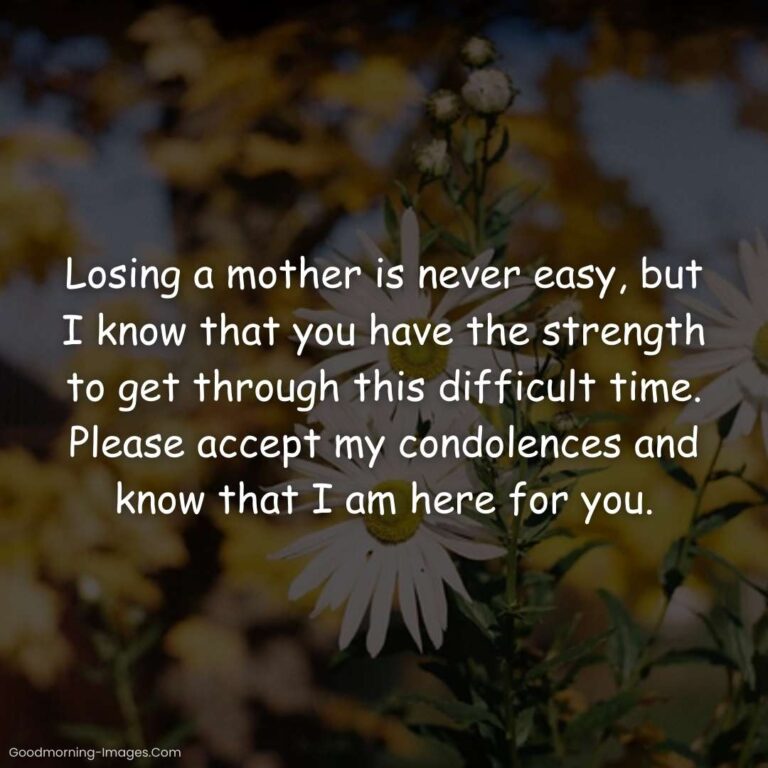 ᐅ100+Sympathy Messages For Loss Mother & Condolence Images