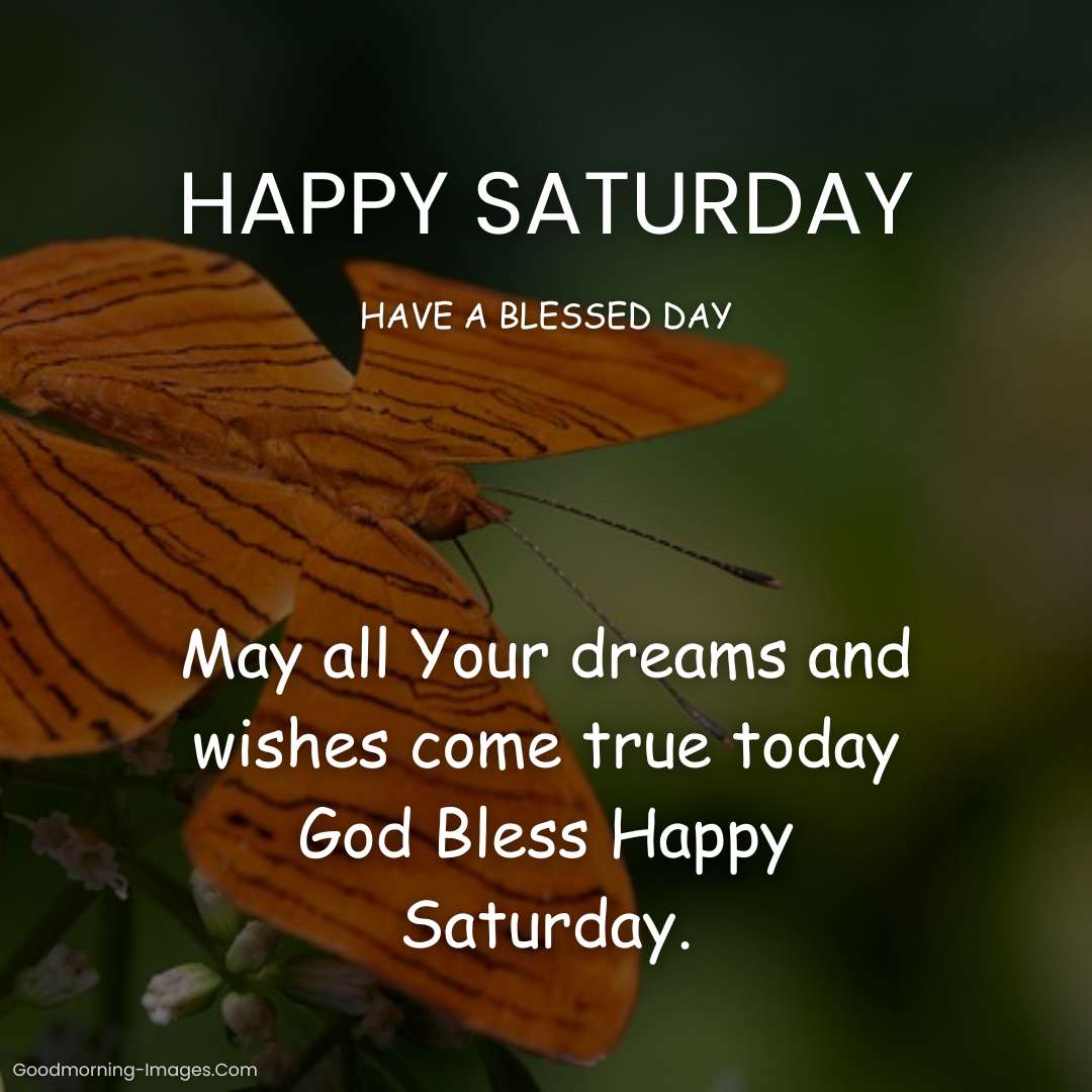 Happy Saturday Blessings